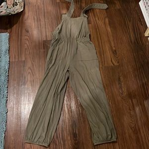 Overalls jumpsuit olive green